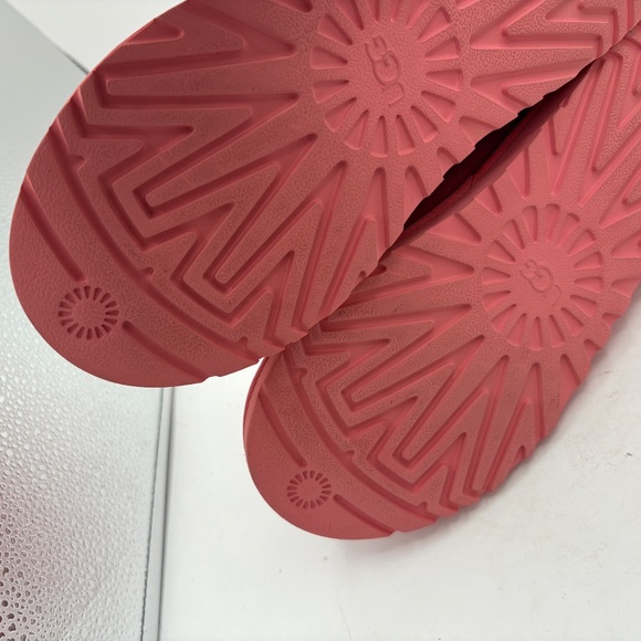Ugg Australia Tasman Pink Shearling Lined Comfort Slippers Size 8 - Picture 10 of 15